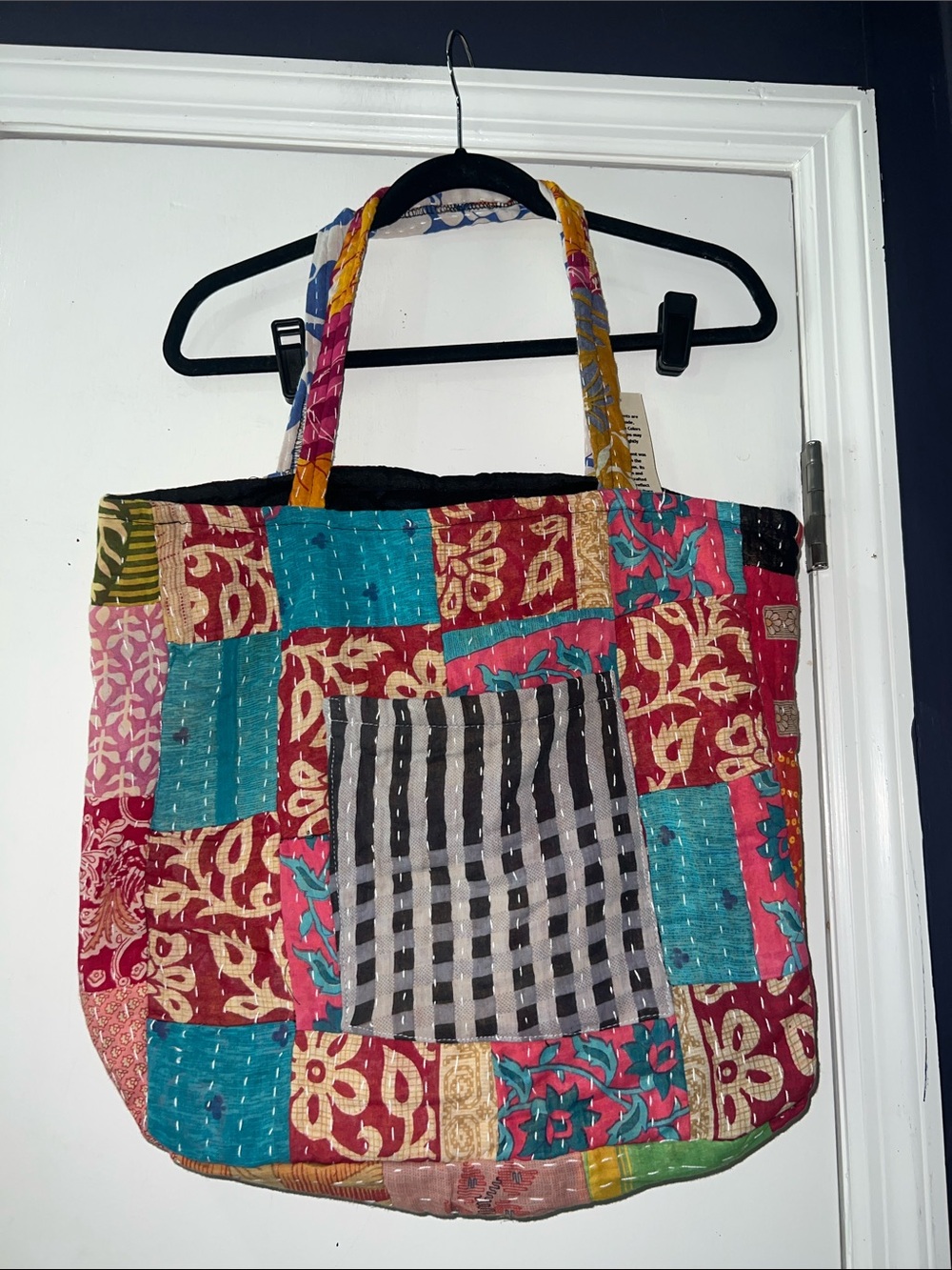 Handmade Multicolor Patchwork Tote Bag